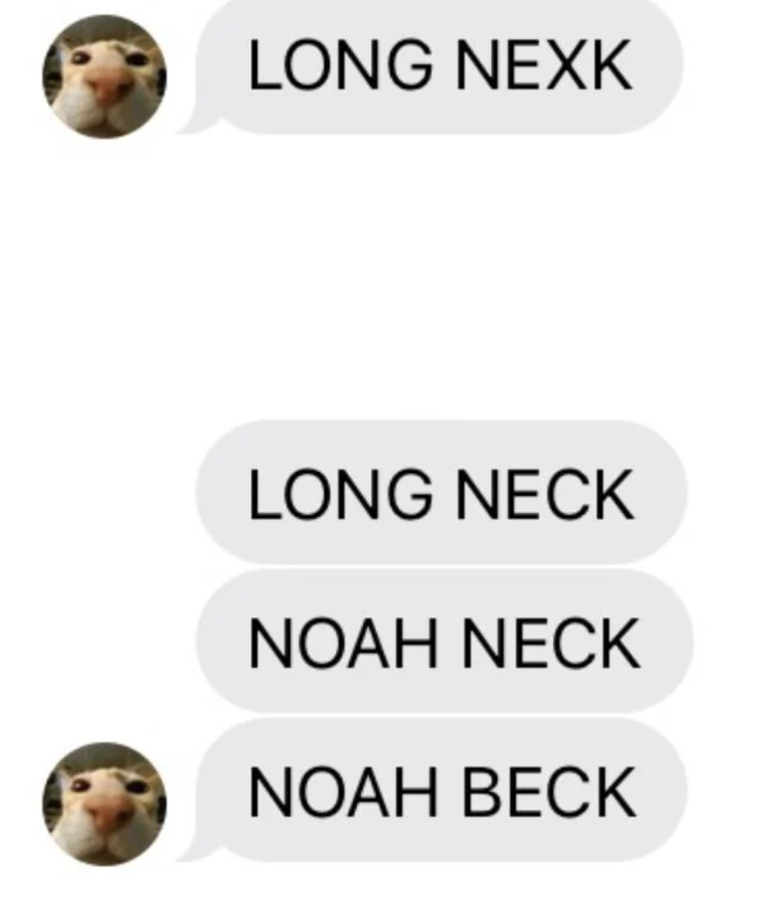 poster - Long Nexk Long Neck Noah Neck Noah Beck